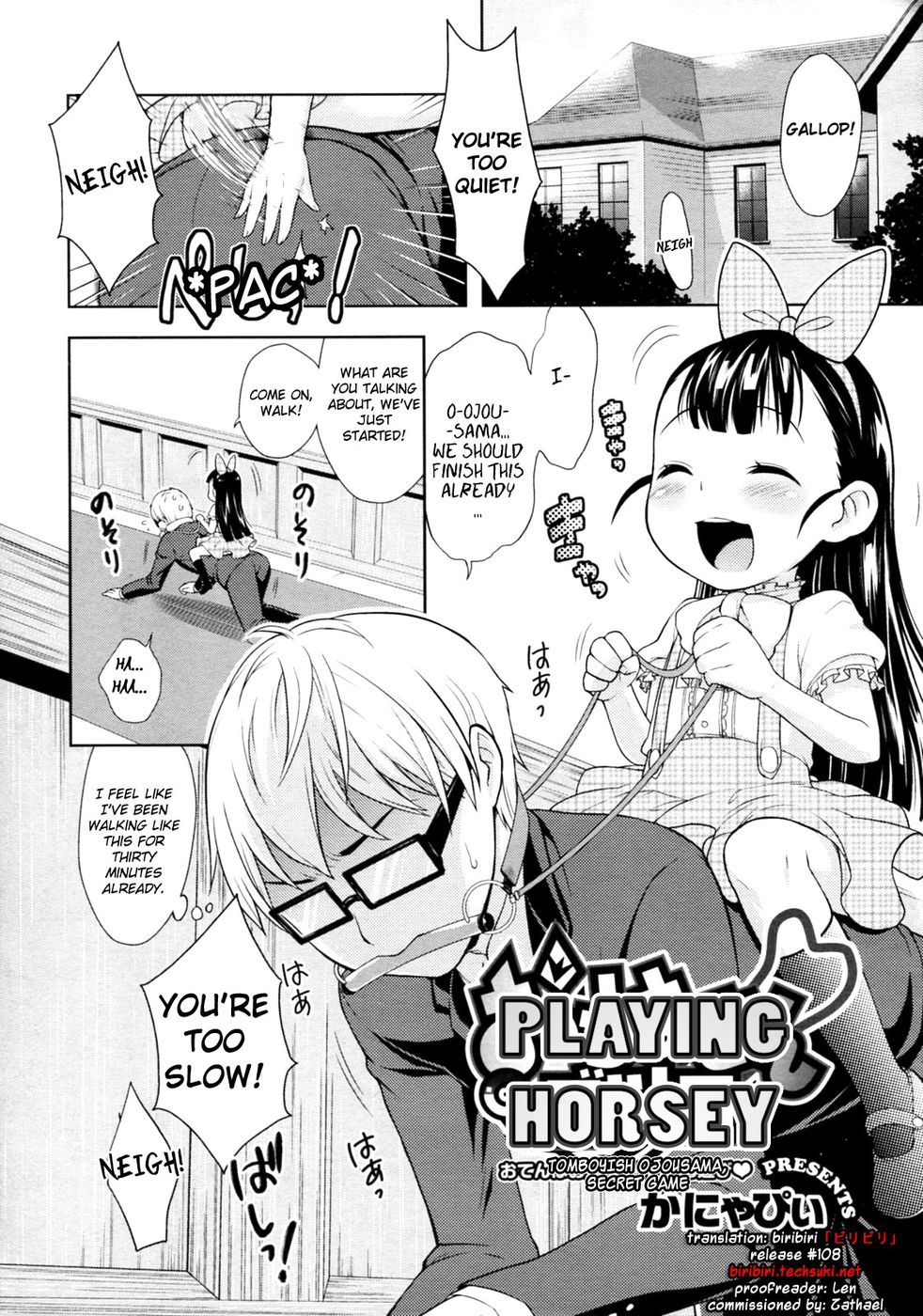 Hentai Manga Comic-Playing Horsey-Read-1